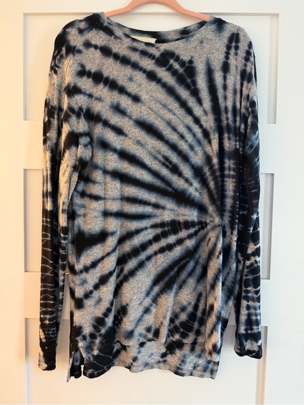 Saturday Sunday by Anthropologie Tie-Dye Long Sleeve Crewneck Top - Medium